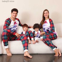 Family Matching Outfits New Fashion Christmas Pyjamas Set for Family 2023 Cartoon Print Mother Father Kids Matching Outfit Cute Soft Sleepwear Xmas Look T230921