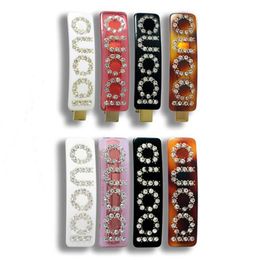 High quality Classic Crystal GLetters designer Women Hair Clips For Girl Barrettes Fashion Accessories Jewelry236i