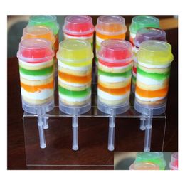 Cupcake 600Pcs Push Up Pop Container Plastic Pushs Pops Cake Containers Lids Shooters Wedding Birthday Party Decorations Sn2564 Drop Dhkwt