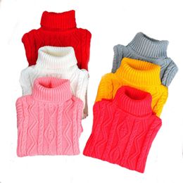 Cardigan Xxx Boys Girls Thick Sweater Kids Turtleneck Knitted Pullover Children Warm Tops Teenagers Autumn Winter Solid Colour Clothing 230920