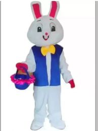 Halloween Easter Bunny RabbitWalking Doll Mascot Costume Halloween Christmas Fancy Party Dress Festival Clothings Carnival Unisex Adults Outfit