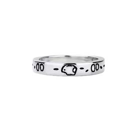 Designer silver plated ghost mens ring personality couples size 6 7 8 9 10 jewlery designer for womens letters luxury skull halloween gifts wedding rings