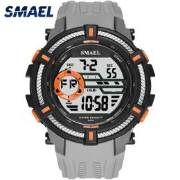 Sport Watches Military SMAEL Cool Watch Men Big Dial S Shock Relojes Hombre Casual LED Clock1616 Digital Wristwatches Waterproof159L