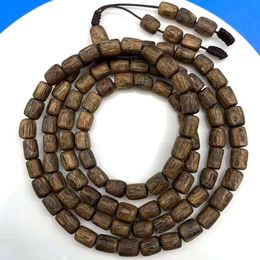 Genuine Chinese Kynam Prayer Buddha beads bracelet Neacklace Kyara Oudh Wood Bangle Gift For Men and Womeng Qinan