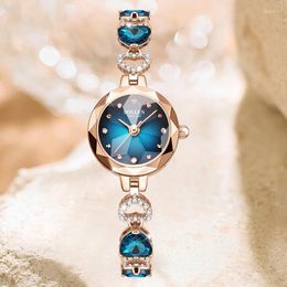 Wristwatches SOLLEN Rose Gold Steel Band Fashion Trend Women Quartz Watch Bracelet Watches Small Dial Design 30M Waterproof 470