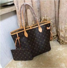 bag Fashion Dust Designer Handbag Totes Purses 2PCS TOP Women messenger Shoulder Bags Lady Classic Brown grid handbags With ToQuality Strap