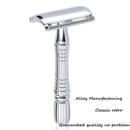 Electric Shavers Adjustable Safety Razor Double Edge Stainless Steel Classic Mens Shaving Mild to Aggressive Hair Removal Shaver Razor Shave Man 230921