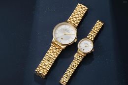 Wristwatches KLAS Lady Wrist Watch Strap: Steel Band 12.0 10.0mm With Butterfly Buckle Casual Girl Quartz