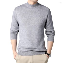 Men's Sweaters Turtleneck Spring Autumn Men Knitwears Juvenile Youth Boys Slim Fit Male Mock Neck Undershirt Knit Pullovers Clothes