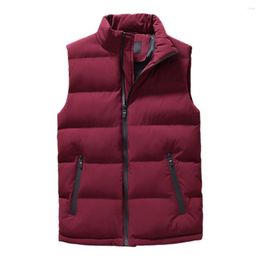 Men's Vests Stylish Men Vest Thick Male Coldproof Thickened Sleeveless Jacket Waistcoat