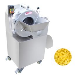 Meat Dicing Machine Commercial Vegetable Fruit Slice Shred Diced Machine Electric Vegetables Cutting Machine Onion Slicer Machine