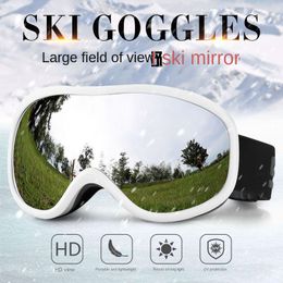 Spherical ski goggles 2023 ski goggles new ski goggles double-layer fog-proof mens and womens outdoor glasses PF