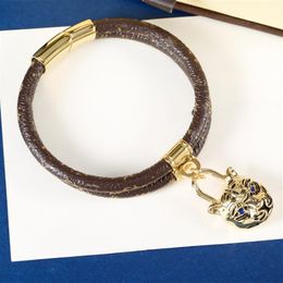 Tiger Head Design Bangle Bracelets For Women Love River Titanium Steel Bracelets Supply3133