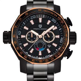 Watches Men Luxury Brand PAGANI DESIGN Sport Watch Dive Military Watches Big Dial Multifunction Quartz Wristwatch reloj hombre325G