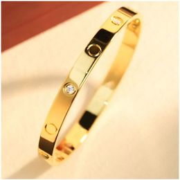 Gold Bangle stainless steel screwdriver couple lover screw bracelet mens luxury bracelet fashion jewelry Valentine Day gift for gi1921