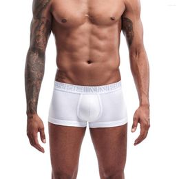 Underpants Men'S Boxer Shorts U Convex Male Sexy Pure Cotton Flat Corner Underwear Tanga Trunk Cueca Calzoncillos