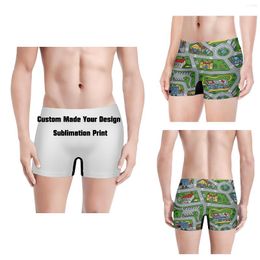 Underpants Custom Made Your Design Sublimation Print Men Underwear Shorts