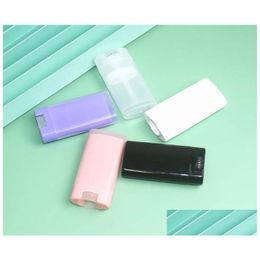 Packing Bottles Wholesale 15G Packaging Empty Refill Plastic Oval Deodorant Containers Lip Gloss Balm Lipstick Tubes Crayon Chapstic Dhts9