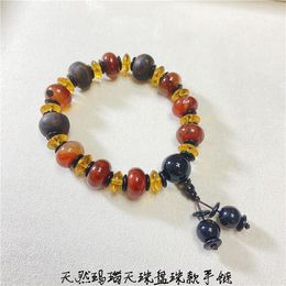 Bangle The Dzi Beads Are Worth This Price. Natural Agate With Bracelets For Men's Jewelry.