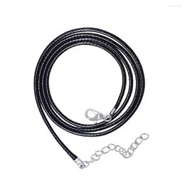 Chains Fashion Jewellery Pendant With Necklaces Black Wax Leather Chain Necklace 5cm Wholesale