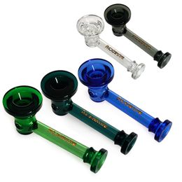 5.2 inches Glass Hand Pipe Tobacco Smoke Pipes Smoking Accessories Handpipe Hammer Design Import Glass High Quality