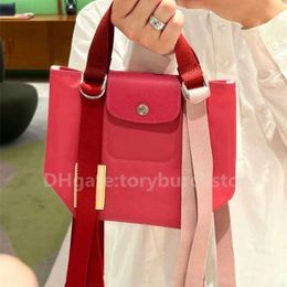 2024 Designer Wallet Spring/summer Replay Coloured Nylon Tote Bag Woven Ribbon Canvas Single Shoulder Crossbody Handbag Purses Designers