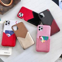 Luxury Design Card Pocket Phone Cases For IPhone 15 14 13 13Pro 12 12pro 11 Pro Max X Xs Xr 8 7 Plus PU Leather TPU Hard Print Case Cover for Samsung S21 S20 S9 Note 20 Ultra 10 9