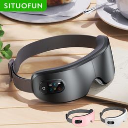 Eye Massager with Heat Vibration and Bluetooth Music Smart Massage Mask for Strain Migraines Relief Improve Sleep 230920