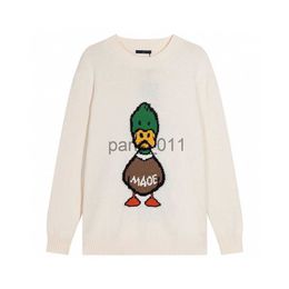 Men's Sweaters 2022 Men Women Fashion Pullovers Sweaters Winter Casual Sweater Green Duck Men Loose Knitted Style Round Neck Long Sleeve x0921