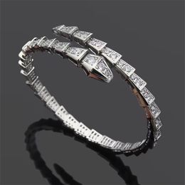 love bangle tennis designer Jewellery womens bracelet diamond lovely snake silver rose gold jewellery copper plate party wedding cha241h