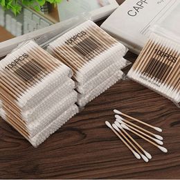 100-300PCS/Cotton swab head cotton swab box double bud cotton beauty cosmetics ear nose cleaning double head cotton swab