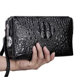 Men's Leather mens leather clutch with Anti-Theft Password Lock and Large Capacity - Perfect for Business and Travel
