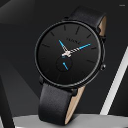 Wristwatches UTHAI BK129 Minimalist Design Blue Pointer Men's Watch Casual Fashion Versatile Waterproof Glow Quartz For Men