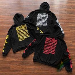 Men's Hoodies Sweatshirts Graffiti Hoodie Men's and Women's Extra Large Embroidered Black Sweatshirt VTM Pullovers T230921