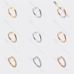 nail ring designer ring for women diamond rings Titanium Steel Gold-Plated Never Fading Non-Allergic Gold Silver Rose Gold; Store 291U