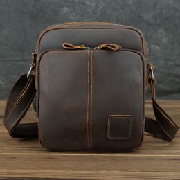 Outdoor Bags sbirds Casual Leather Shoulder Bag For Men Male Genuine Leather Crossbody Bag Messenger Bags Outdoor Top Layer Male Sling Bag 230921