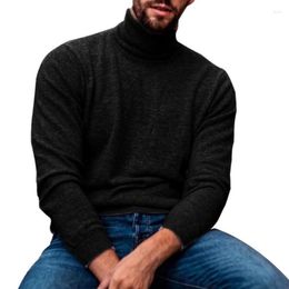 Men's Sweaters Sweater Men Pullover Male High Neck Knitwears Slim Jersey Winter Turndown Collar Jumper Man Clothing