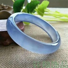 Ice bracelet blue agate bracelet natural blue marble bracelet 263Y