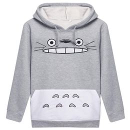 Raisevern 3D Thick Sweatshirt Harajuku Cartoon Totoro Animal cat Print Women Cosplay Suit Hoodie Spring Autumn Outside Clothes cot215o