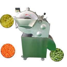 Vegetable Cutting Machine Electric Potato Slicer Stainless Steel Food Vegetable Fruit Processing Dicing Machine