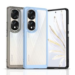 Acrylic Cases For Huawei Mate 60 X5 Honour X8 Magic 5 Play 6T Pro Plus 5G Shockproof Rugged Phone Case