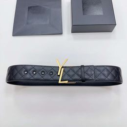 Top Designer Belt Fashion Width 5.0cm Calfskin Women Dress Coat Accessory Belt Luxury Pin Buckle Small Suit Waist Seal