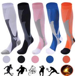 Protective Gear Running Men Women Compression Socks For Football Anti Fatigue Pain Relief 20 30 Mmhg Black Fit Sport 230921