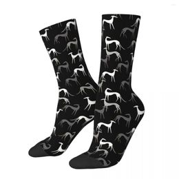 Men's Socks Sighthounds In Black Geryhound Greyhounds Dog Unisex Winter Warm Happy Street Style Crazy Sock