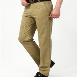 Men's Pants Designer Brand 2023 Men Cargo Joggers Casual Cotton Khaki Business Long Slim Trousers Male