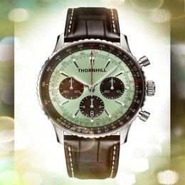 2022 Crime Premium Men Full Functional Wristwatch 42mm Quartz Movement Time Clock Watch Genuine Leather Belt Band classic atmosphe321v