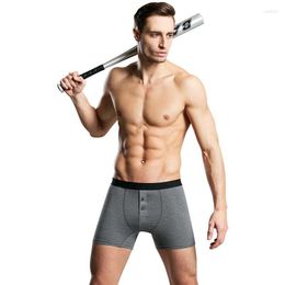 Underpants Style Men's Fashion Boxer Underwear Mens Long Boxers Casual Shorts Cotton Undershorts Sexy Letter