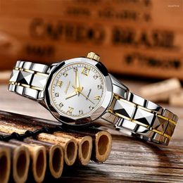 Wristwatches JSDUN 8813 Tungsten Steel Strap Women Wristwatch Waterproof Business Japan Automatic Mechanical Watches For Calendar