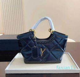 Hot The Tote Printing Totes Smal Designer Bag Women Luxury Handbag Leather Black Shopping Bags Shoulder Purse 221215