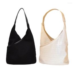 Evening Bags Solid Colour Underarm Bag Shoulder Armpit Handbag Mesh Tote